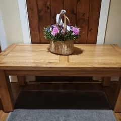 Solid wooden coffee table