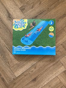 double waterslide garden game /toy