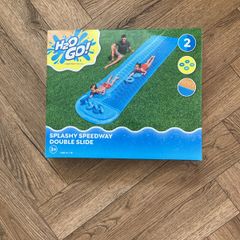 double waterslide garden game /toy