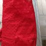 Red crochet designer Michelle Keegan skater dress for communion wedding party sun holidays M 10 12 Image 4