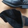 River Island leather studded biker boots Image 4