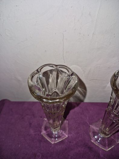 Matching pair of 1930's Rudolf Schroetter vases from the "Lord" collection