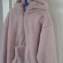 Dusty Pink Fur Hooded Jacket  size 31/32 Image 10