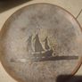 Vintage Retro Pottery HANGING WALL Plate. Image 2