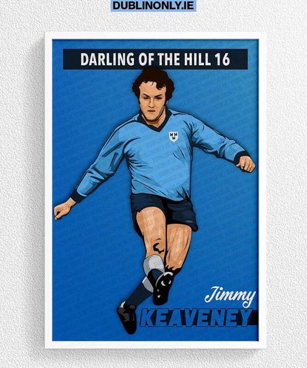 Jimmy Keaveney Dublin GAA Art Prints (A4 Size)