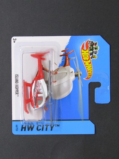 Hot Wheels Island Hopper Helicopter Hot Wheels 2014 Mattel Diecast HW City 46/250 Brand New Factory Sealed