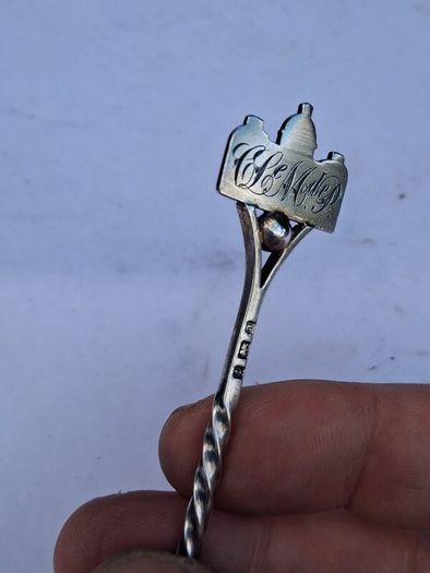 H.J Cooper US Capital Building Memorial Sterling Silver Spoon(1900 Super Rare)