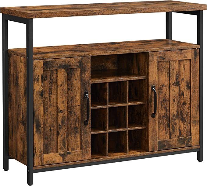 Sideboard Kitchen Cabinet Storage Cabinet with 2 Doors for Living Room Kitchen Dining Room 100 x 35 x 81,4 cm.