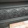 Ram-Head Wrought Iron Fireplace Surround with Timber Mantel Image 5
