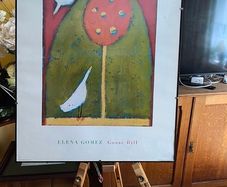 Framed Vintage "Goose Hill" Art by Elena Gomez, 1999
