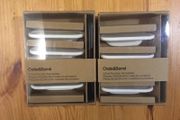 Crate &amp; Barrel Oval Porcelain Nameplates (8) NEW