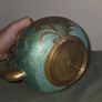 Vintage Solid Brass Cloisonne Teapot Image 7