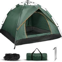 Hydraulic Dome Tent Automatic Camping Tents 3-4 Person Canopy with Carrying Bag Easy Set Up Tent | Wild Camping Tent | Cheap Tents for Camping 4 Person
