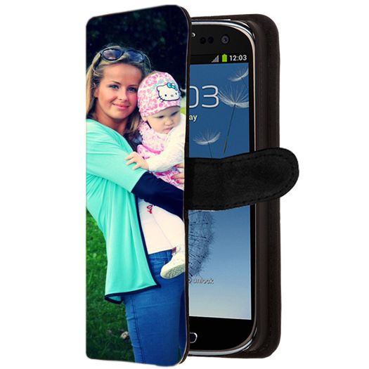 Samsung Galaxy S3 - Personalised wallet case - Black