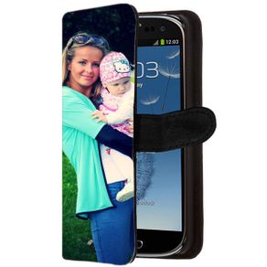 Samsung Galaxy S3 - Personalised wallet case - Black