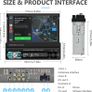 Single Din Car Stereo with Apple Carplay Android Auto,7 Inch HD Manual Retractable Touch Screen Bluetooth Car Radio with FM Radio Phone Mirror Link, USB/TF/AUX Input, Remote Control + Backup Camera Image 5