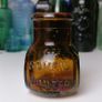 63 - Vintage 4oz Bovril Dark Brown Glass Embossed Letters Jar Image 2