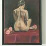 Oil painting A Rose at Night Image 3