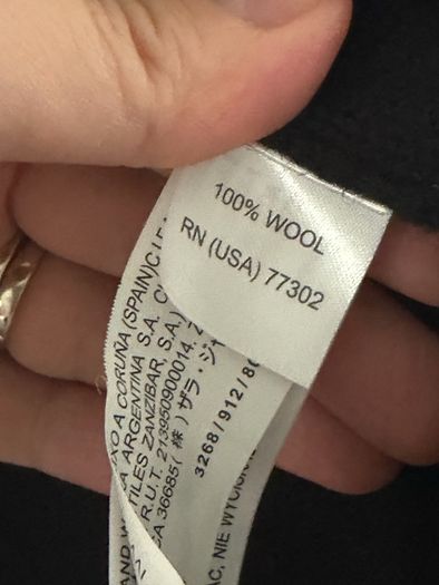 Zara 100% wool cardigan