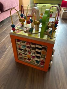 Zany Zoo wooden activity cube