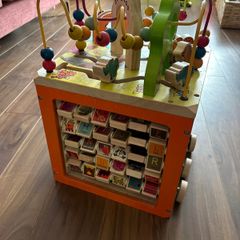 Zany Zoo wooden activity cube
