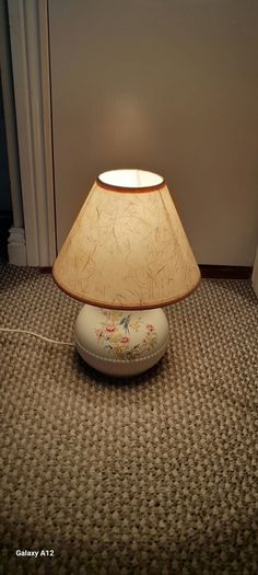 vintage wicklow ceramics lamp