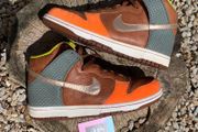 Premium Nike Dunk High Brown Leather