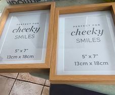 SET OF 2 MATCHING 7x5 Natural Oak Photo Frame