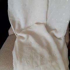 Arnotts Solitare Embroidered Crushed Voile Panel 53' x 90' RRP 32.00 Each