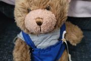 Old Teddy Bear Scholar with Hat Tagged Plush Soft Toy Teddy Bear