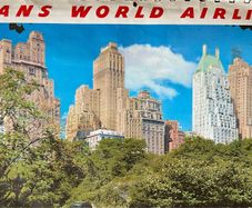 Partial TWA Trans World Airlines Calendar 1950s 60s