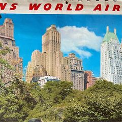 Partial TWA Trans World Airlines Calendar 1950s 60s
