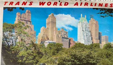 Partial TWA Trans World Airlines Calendar 1950s 60s