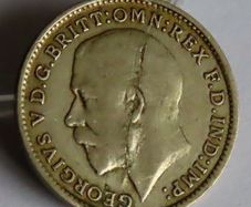 Silver Three pence 1922 Rare Error coin