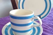 Carrigaline Blue and White Stripe Tableware