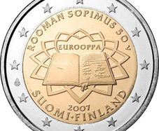 Finland 2 Euro Commemorative Coin 2007 - Treaty of Rome. Uncirculated.