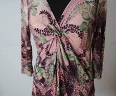 Wallis printed 3/4 length sleeve tunic Perfect condition size M UK14 EU42 Postage included