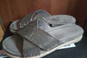 Carvela Comfort metallic 'Sian' Suedette Embellished Sandals