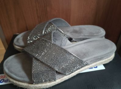 Carvela Comfort metallic 'Sian' Suedette Embellished Sandals