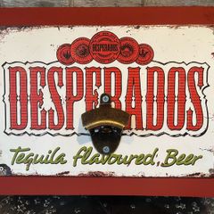 Desperado wall mounted bottle opener