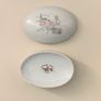 Vintage French Porcelain Holy Communion Trinket Dish Image 6