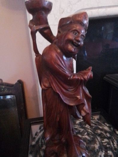 Hand Carved Asian Gentlemen