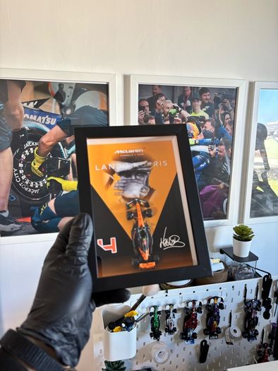 Formula 1 - Lando Norris Frame  - 1:64 McLaren Car, Gift, Collectibles