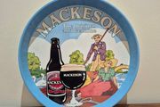 vintage Mackenson Stout tin serving tray 1960s retro pub memorabilia