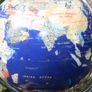 Vintage  Stone  global shape turnable 3 sides with clock, thermometer and hydrometer H 21" Image 4