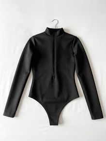 BNWT PrettyLittleThing Black Bodysuit - Size 8 UK