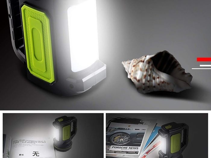 Hand Torch & Side Lantern Super Bright LED Rechargeable Torch Hand Flashlight 1200mAh Compact Waterproof (IPX5) Ideal for Camping and All Outdoor Activities & Emergency Use