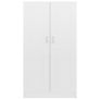 Book Cabinet High Gloss White 82.5x30.5x150 cm Chipboard Image 6