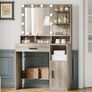 Dressing Table with Mirror and 10 LED Lights Image 6