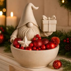 Christmas Gnome Bowl - Holiday Treat Holder